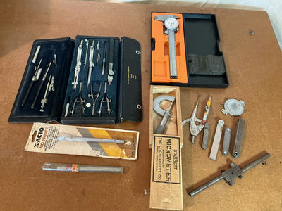 Vintage drafting and precision measuring tools set - Image 1 of 5
