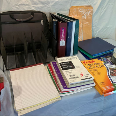 Office supplies and paper shredder - Image 1 of 5