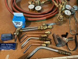 Gas welding equipment with oxygen and acetylene cylinders - thumbnail 4 of 5