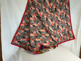 Antique silk patchwork quilt with embroidery. - thumbnail 4 of 14