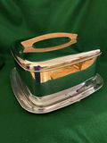 MCM vintage Lincoln Beautyware chrome cake carrier - thumbnail 1 of 8