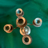 vintage five-arm brass candelabra - thumbnail 3 of 4