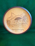 vintage wooden decorative plate - thumbnail 1 of 2