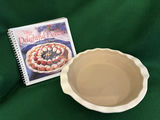 Pampered Chef Pie Plate And Cookbook - thumbnail 1 of 3