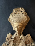 Chinese framed metal-lace figure with coin-dress - thumbnail 2 of 5