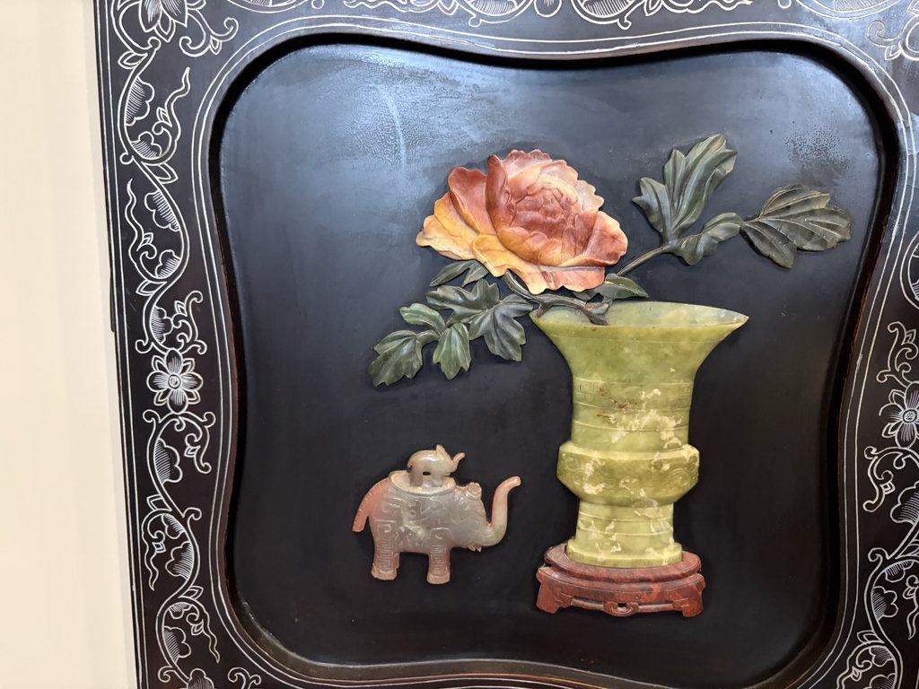 Asian Decorative Lacquer Screen  - image 6 of 8