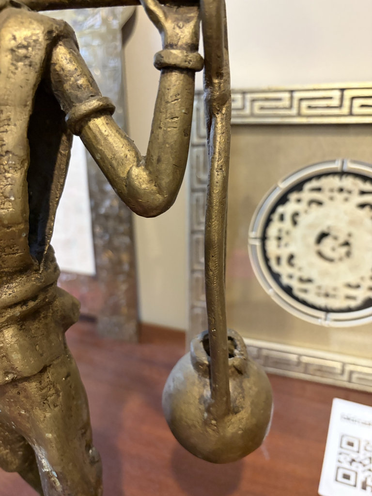 Bronze Statue of a figure carrying a balance scale - image 9 of 9
