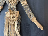 Chinese framed metal-lace figure with coin-dress - thumbnail 4 of 6