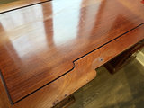 Antique wooden desk with multiple drawers - thumbnail 2 of 9