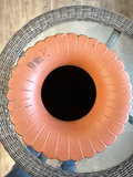 Terracotta vase with dragon relief on wooden stand - thumbnail 8 of 9