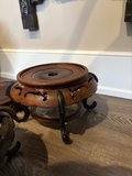 Carved wooden pedestal stands - thumbnail 3 of 4