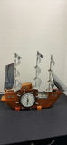 Wooden Ship Clock Lamp Decor - thumbnail 5 of 8