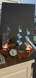 Wooden Ship Clock Lamp Decor - thumbnail 1 of 8