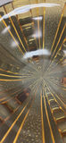 Amber Glass Footed Bowl - thumbnail 3 of 5