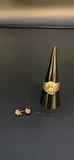 Gold and Diamond Ring and Diamond Earrings - thumbnail 1 of 10