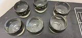 MCM Glass Tumblers with Metal Rack - thumbnail 5 of 6