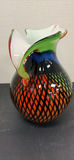 Hand-Blown Art Glass Vase - thumbnail 3 of 8
