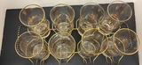 MCM Gold Patterned Glasses with Metal Carrier - thumbnail 2 of 7