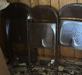 Stacked metal folding chairs - thumbnail 6 of 6