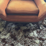 Orange tufted mid-century lounge chair - thumbnail 5 of 5