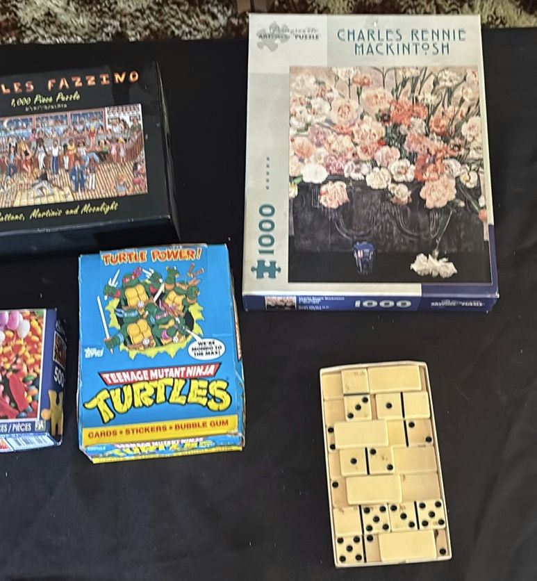 Assorted Board Games, Jigsaw Puzzles, Dominoes, and Trading Card Pack - image 2 of 9