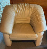 Cream Leather Armchair - thumbnail 1 of 5