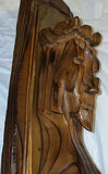Three carved wooden wall plaques with bust reliefs - thumbnail 5 of 6