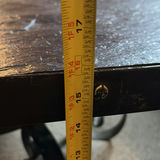 Slate-topped octagonal coffee table with wrought-iron scroll base - thumbnail 6 of 7