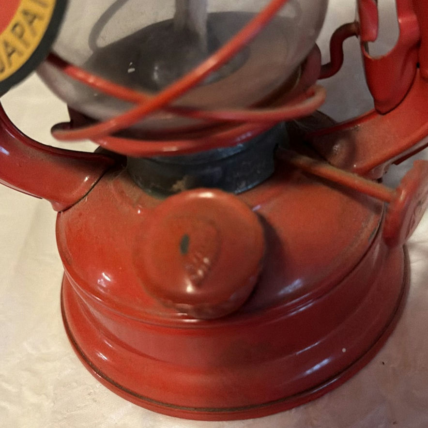 Pair of red vintage Winged Wheel lanterns - image 7 of 7