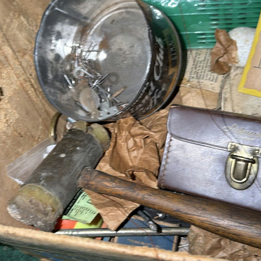 Assorted hardware in a storage box - image 7 of 7