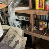 Cluttered shed with microwave, cabinets, screens and miscellaneous hardware - thumbnail 7 of 7