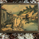 Set of Four Framed Vintage Coastal and Street Scene Art Prints - thumbnail 2 of 5