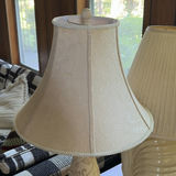Two Cream-Colored Table Lamps with Distinct Bases - thumbnail 2 of 5
