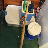 Wooden baseball bat with coolers and storage bins - thumbnail 4 of 4