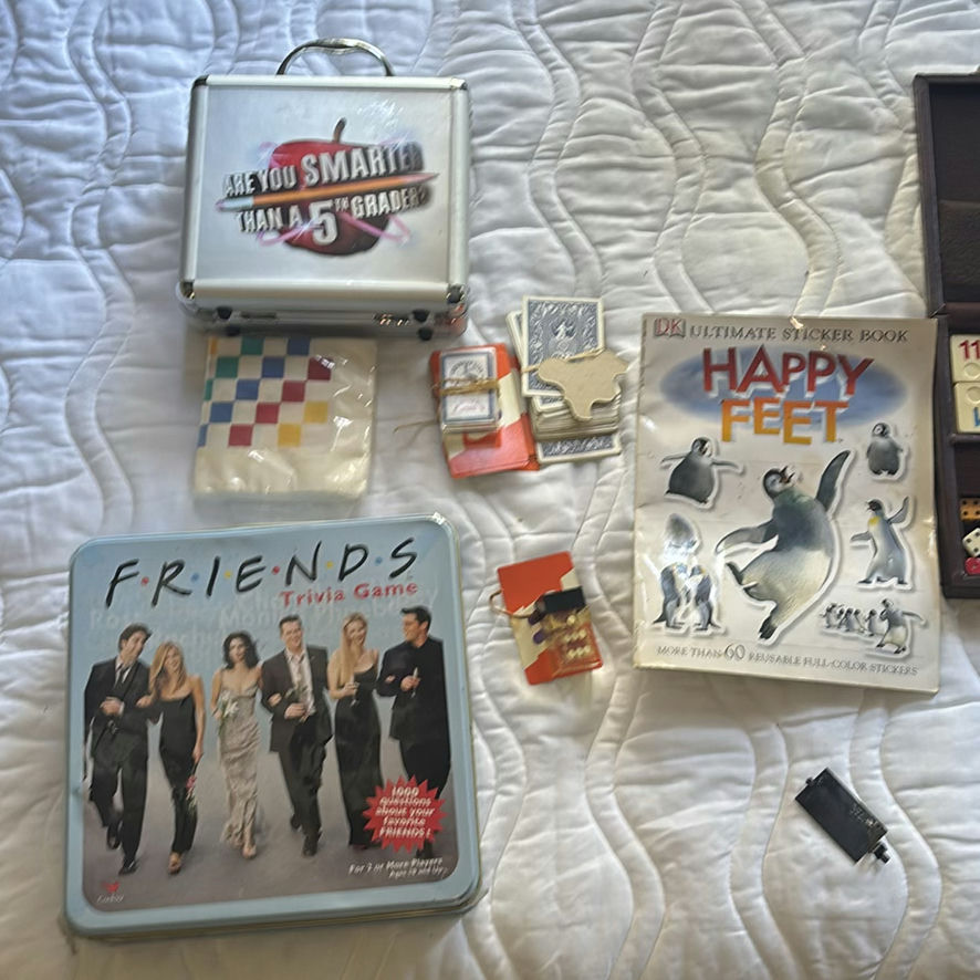 Assorted Board and Trivia Games with Sticker Book - image 1 of 9