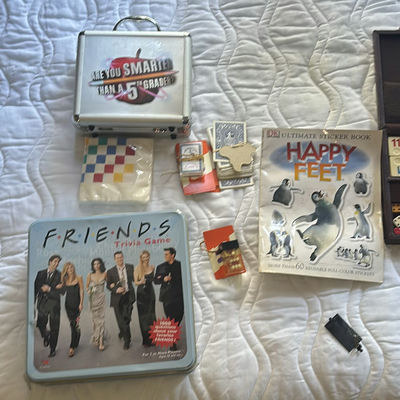 Assorted Board and Trivia Games with Sticker Book - Image 1 of 9