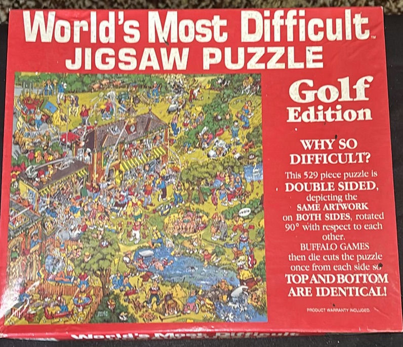 Vintage Spirograph sets, Cowboys Checkers, mini MONOPOL and Golf Edition jigsaw puzzle - image 4 of 8