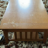 Wooden coffee table with lower shelf - thumbnail 3 of 6