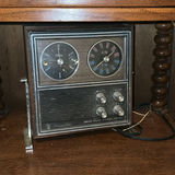 End table with ornate lamp and vintage radio - thumbnail 5 of 7