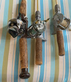 Three fishing rods with reels - thumbnail 2 of 4