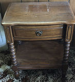 Wooden Two-Tier Side Table with Cosmo AM/FM Digital Clock Radio - thumbnail 11 of 13