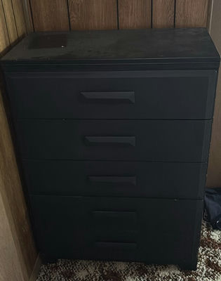 Black 5-drawer dresser - Image 1 of 6