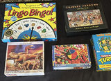 Assorted Board Games, Jigsaw Puzzles, Dominoes, and Trading Card Pack - thumbnail 1 of 9