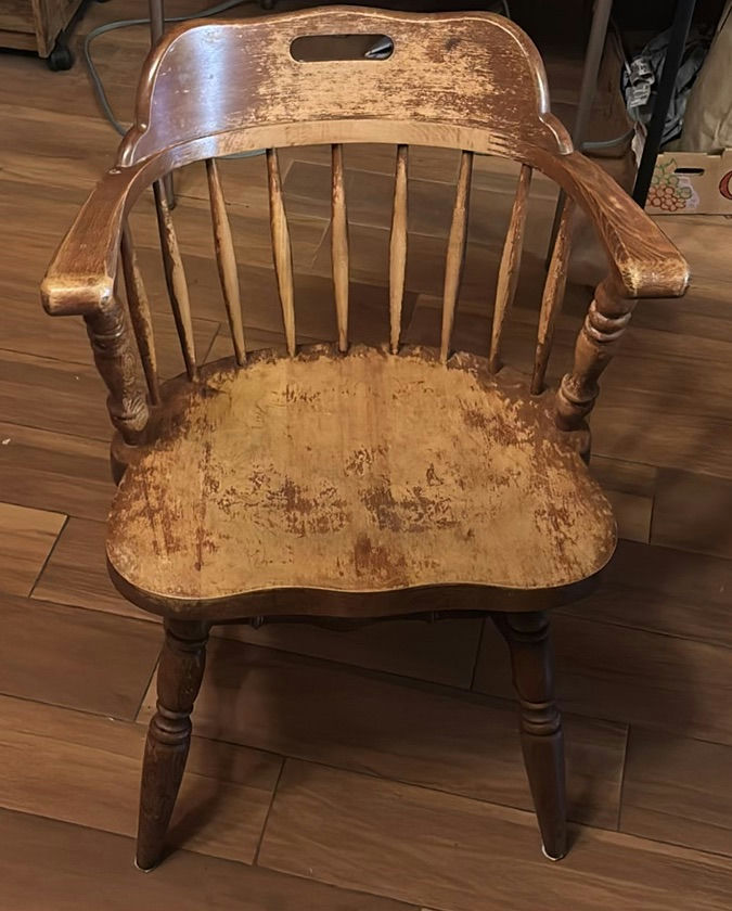 Wooden dining table with chairs - image 3 of 9