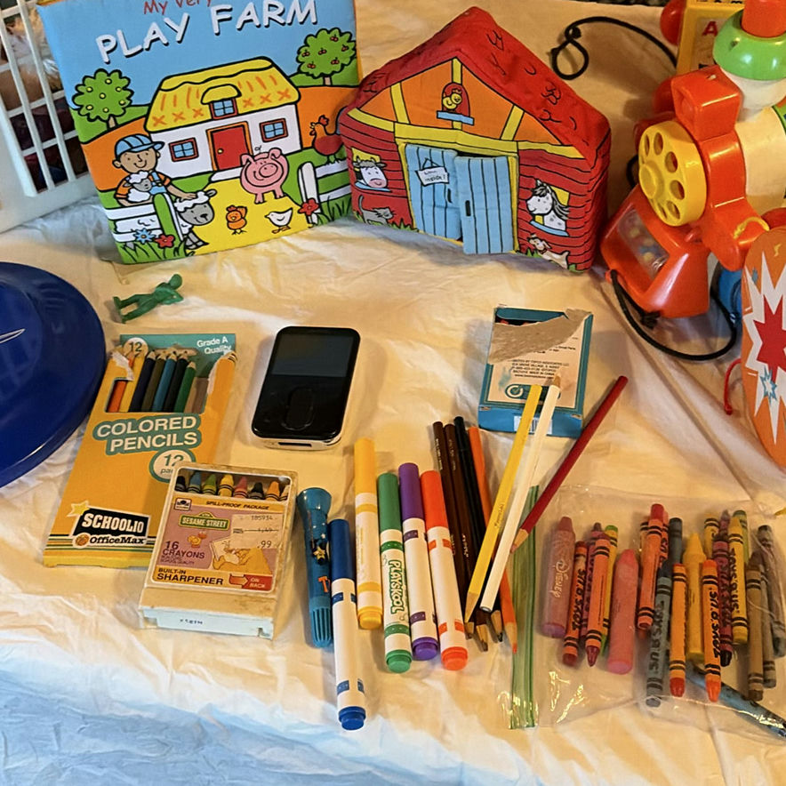 Assorted children's toys and art supplies - image 5 of 7