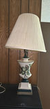 Vintage 12-Inch Oscillating Fan and Ceramic Table Lamp - thumbnail 4 of 6