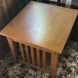 2 Wooden end tables with storage cabinet - thumbnail 6 of 11