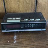 Wooden Two-Tier Side Table with Cosmo AM/FM Digital Clock Radio - thumbnail 5 of 13