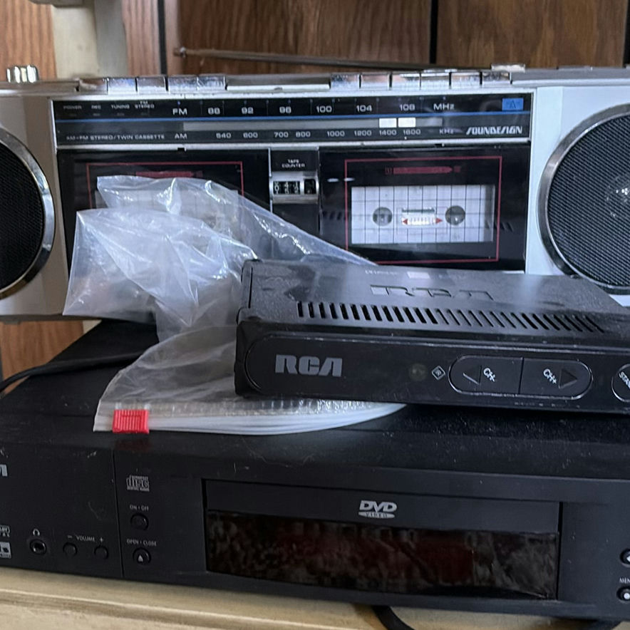 Envision TV with VCR/DVD players and portable CD player - image 6 of 11