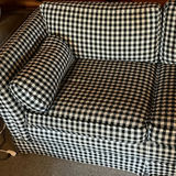 Gingham-patterned sofa with sleeper mattress - thumbnail 2 of 7